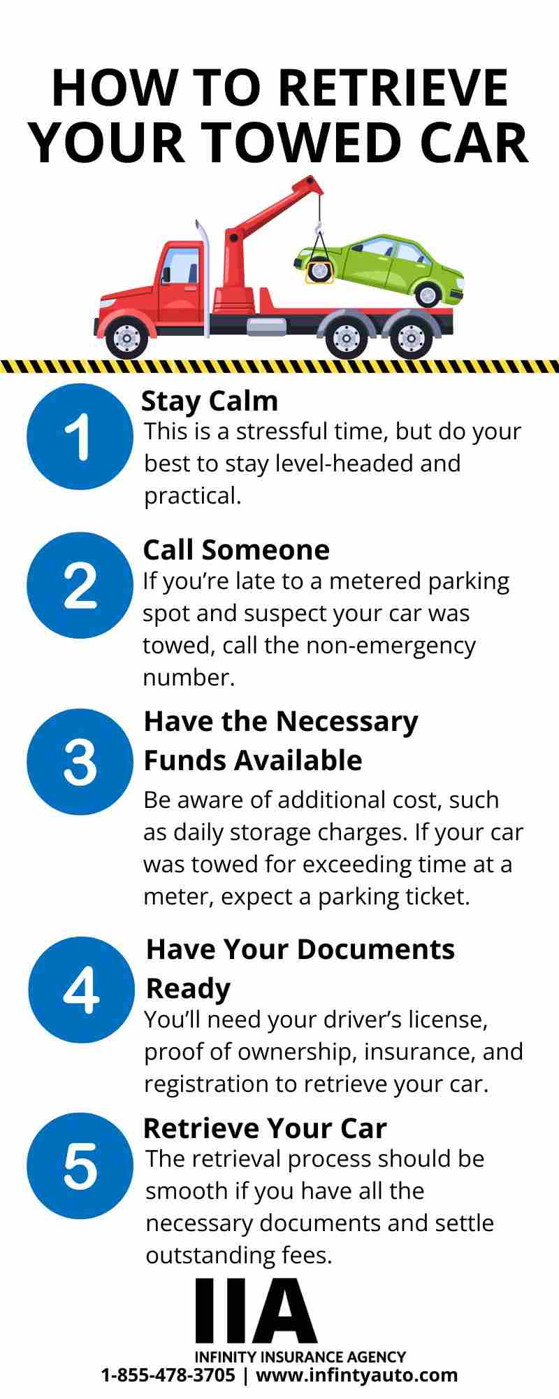 retrieve your towed car infographic