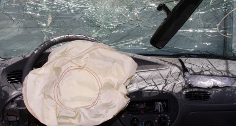 air bag deployed in car crash