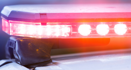 close up of police sirens